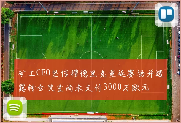 矿工CEO坚信穆德里克重返赛场并透露转会奖金尚未支付3000万欧元